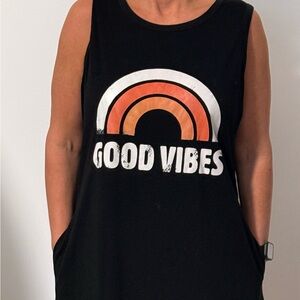 Black 'Good Vibes'  Dress